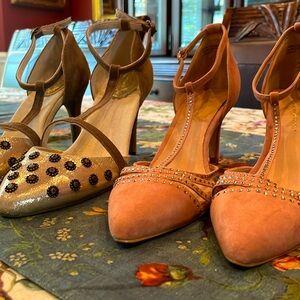 Bundle of two!  One pair from Anthropologie, and the second pair from Joyfolie